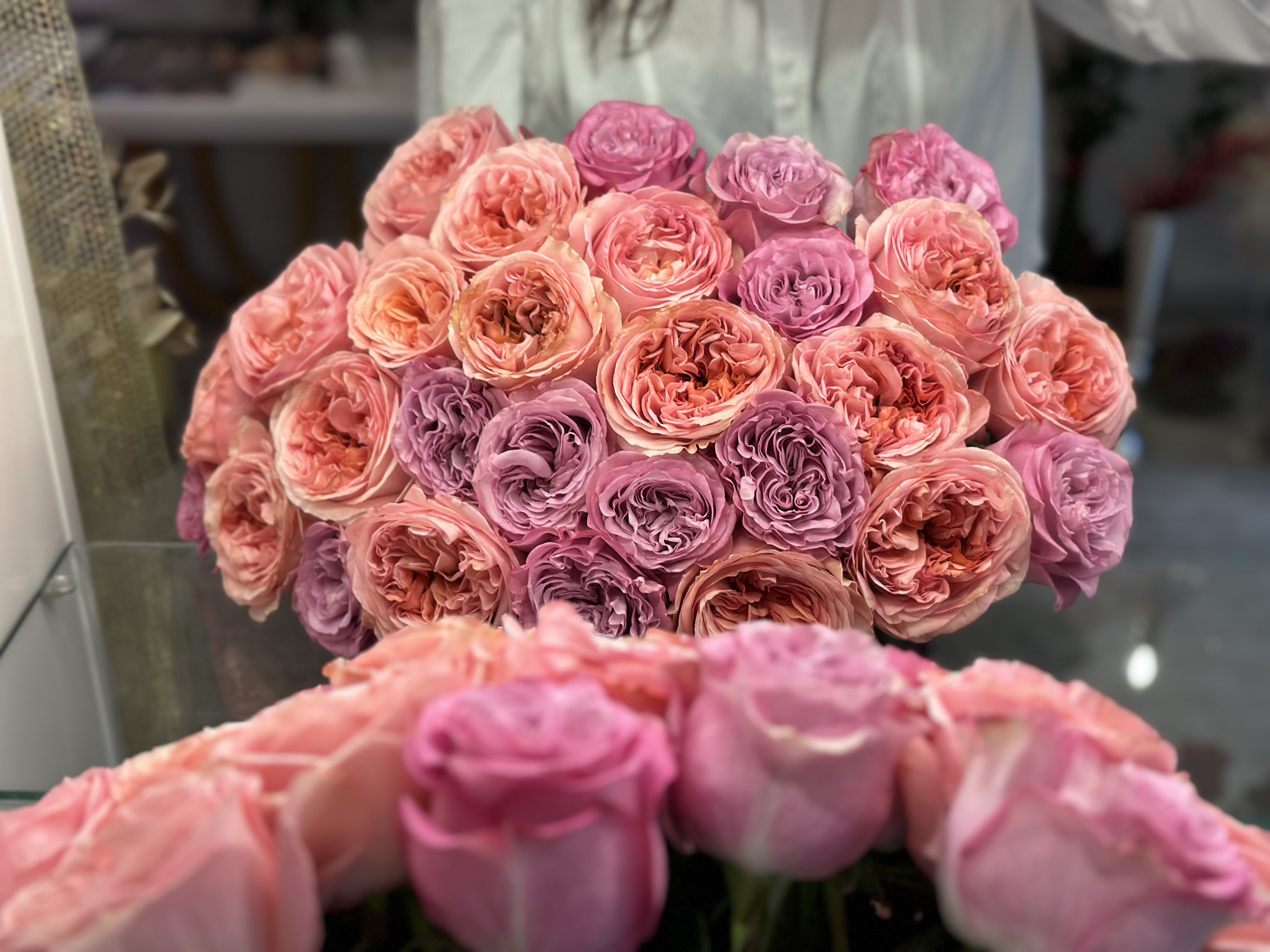 Bouquet of Fluffy Roses 35 pieces - Luxury Roses - Vienna